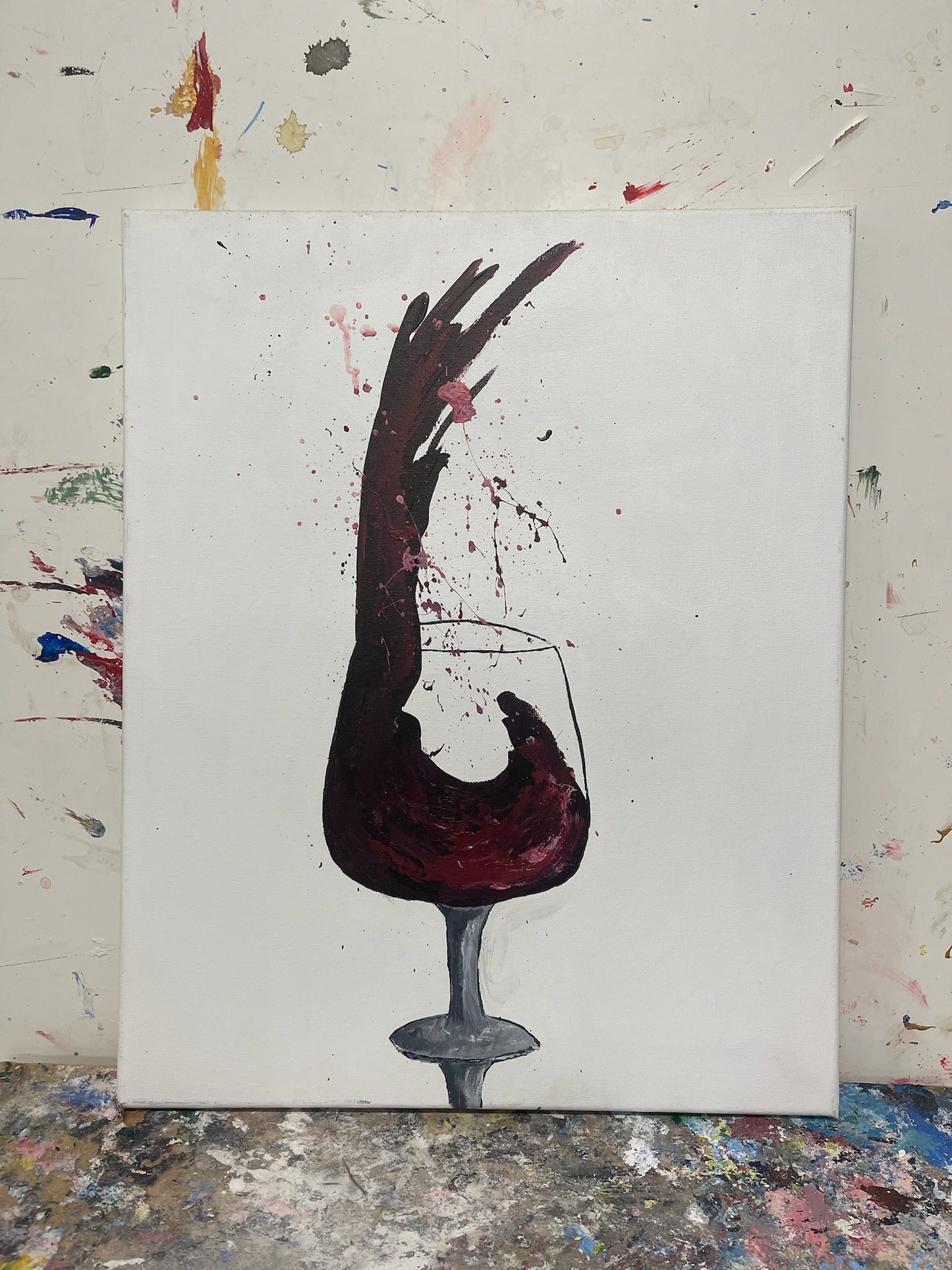 Sip and Paint | Glass of Red Wine | Friday 13th December | 6pm